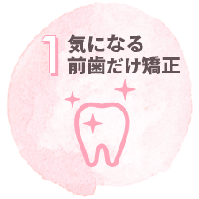 気になる前歯だけ